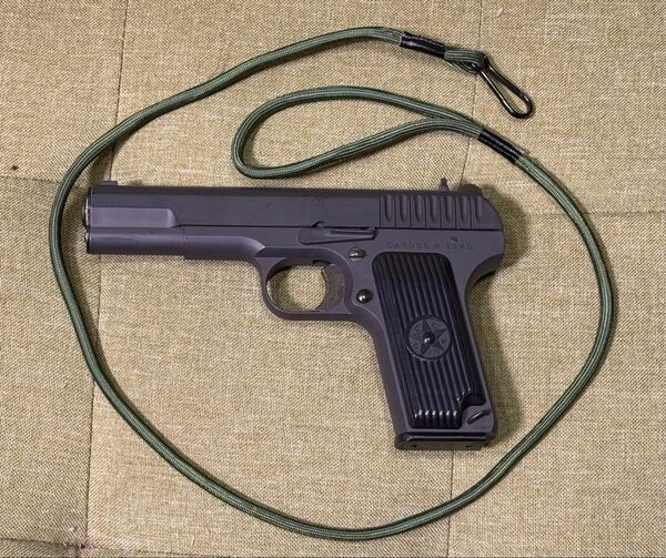 ★実物★トカレフ・54式拳銃用ランヤード(緑色)★ソ連軍,人民解放軍、北ベトナム軍 サバゲ