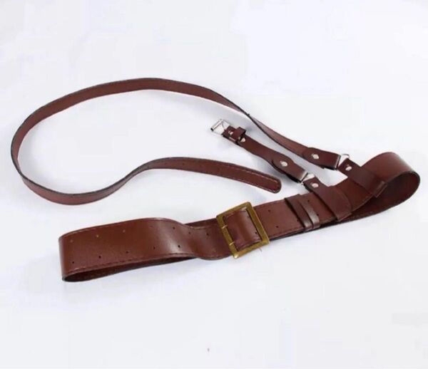 日本軍?将校用の略刀帯?士官用ベルト&肩帯&軍刀吊?(合皮)コスプレ 帝国陸軍 将校 下士官 大日本帝国 サバゲー