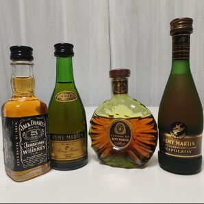 お酒 ミニボトル 4本セット (ジャックダニエル レミーマルタン)