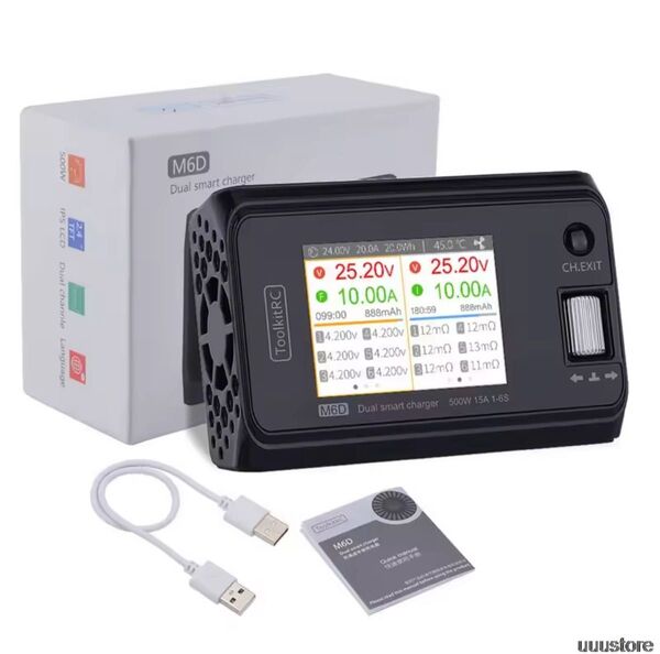(送料無料)未使用:充電器ToolkitRC M6Dデュアルチャンネル マッチモア リポ タミチャレ ジーフォース ハイテック
