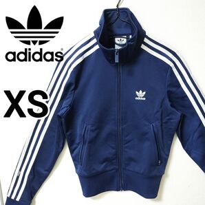 アディダス 短丈ファイヤーバード 濃紺 トラックジャケット ジャージ レディース トラックトップ adidas トレフォイルロゴ