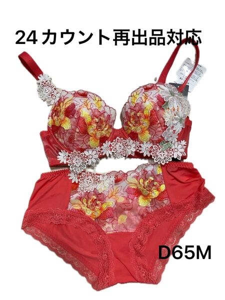 タグ付き ワコール サルート D 65M ブラショーツセット
