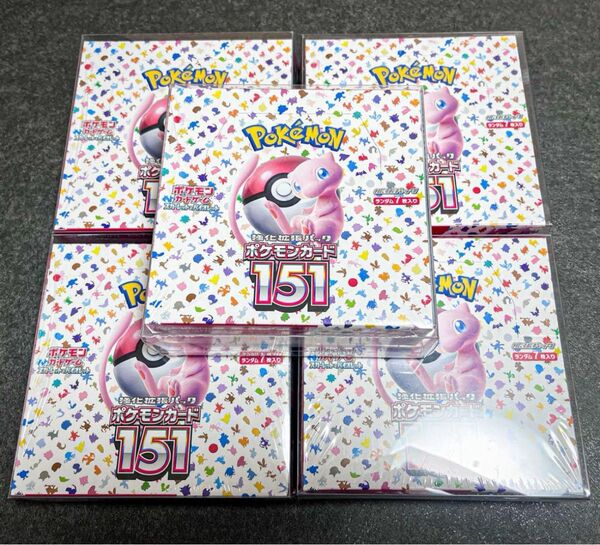 ポケモンカード 151 5BOX シュリンク付き 正規品