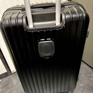 新品 TSAロック カップホルダー、USB充電ポート付き 軽量 ABS樹脂+PCスーツケース 大型Lサイズ ブラック