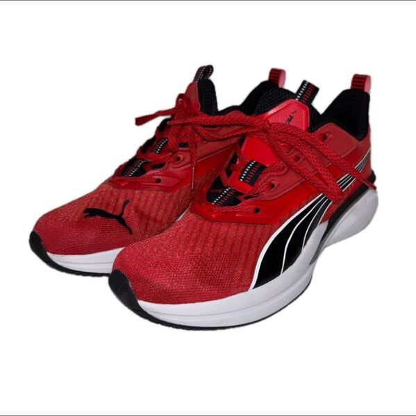 PUMA ランニングシューズ レッド プーマランニングシューズ赤 スニーカー
