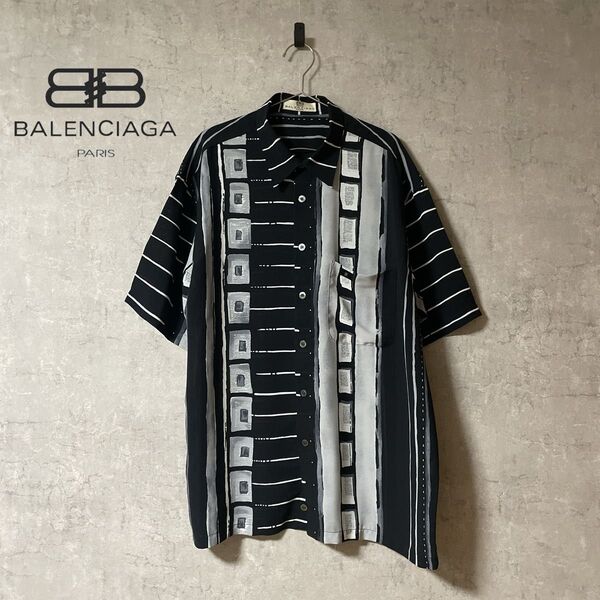 BALENCIAGA バレンシアガ 90s ビンテージ デザインシャツ 半袖