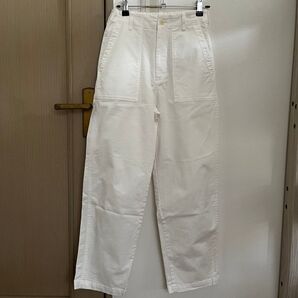 セレクトショップM&M購入 BROOCH ベイカーパンツ 34 ホワイト