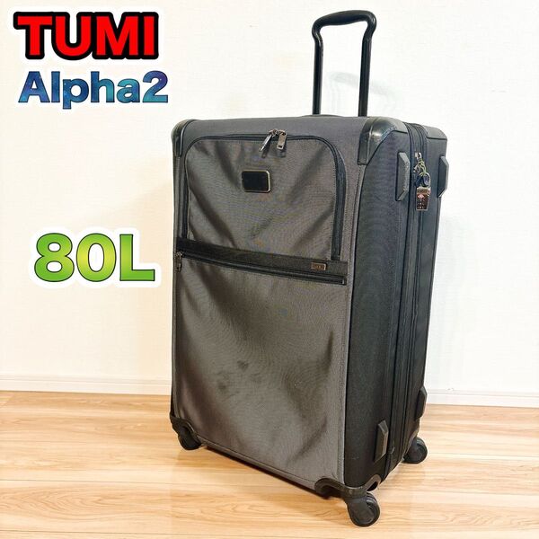 【大容量】 TUMI トゥミ Alpha2 アルファ2 エキスパンダー スーツケース キャリーケース 4輪 80L グレー