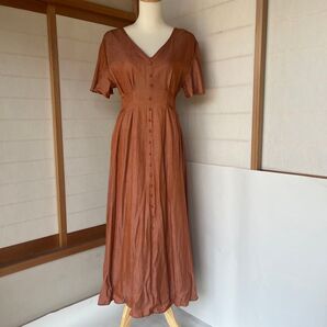 GRL グレイル ヴィンテージライクフロントボタンワンピース