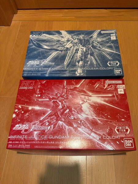 【新品未開封品】HGCE(HG)1/144 マイティーストライクフリーダムガンダム & インフィニットジャスティスガンダム弐式