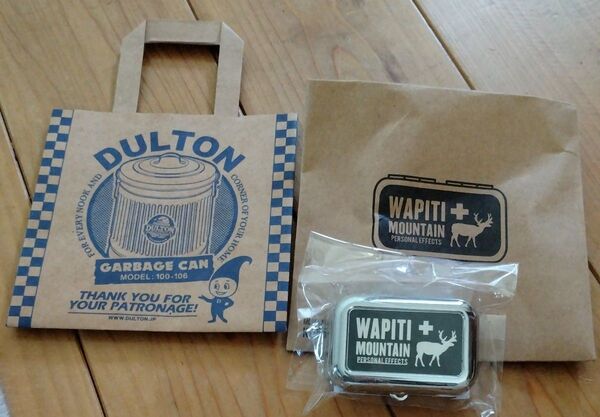 新品 DULTON 携帯用灰皿 アッシュトレイ&ミニショッパーセット オシャレ雑貨 ダルトン アイアン