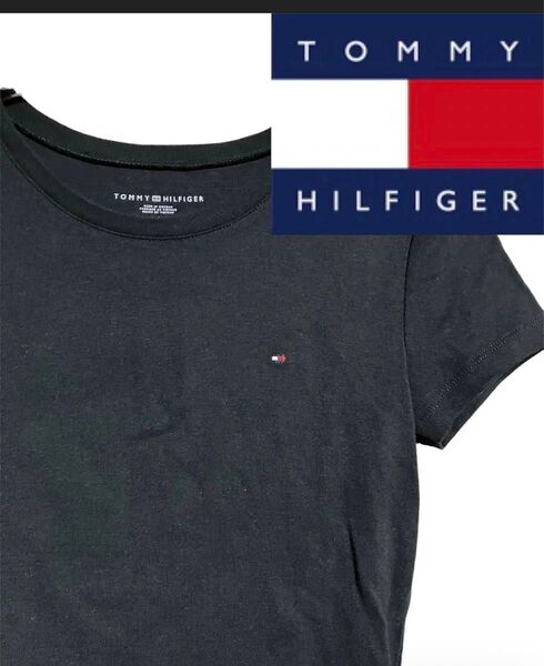 TOMMY HILFIGER ブラック Tシャツ Sサイズ トミーヒルフィガー