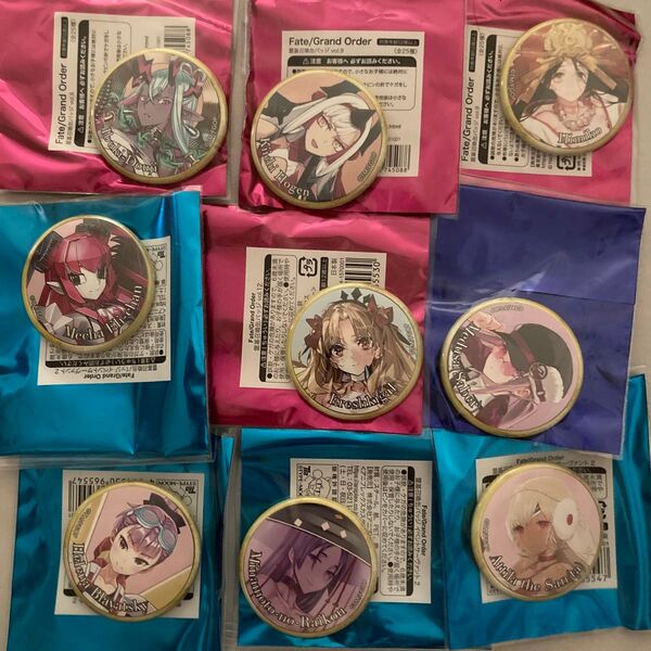 FGO Fate/Grand Order 霊基召喚缶バッジ まとめ売り エレシュキガル メデューサ 伊吹童子 鬼一法眼 缶バッジ