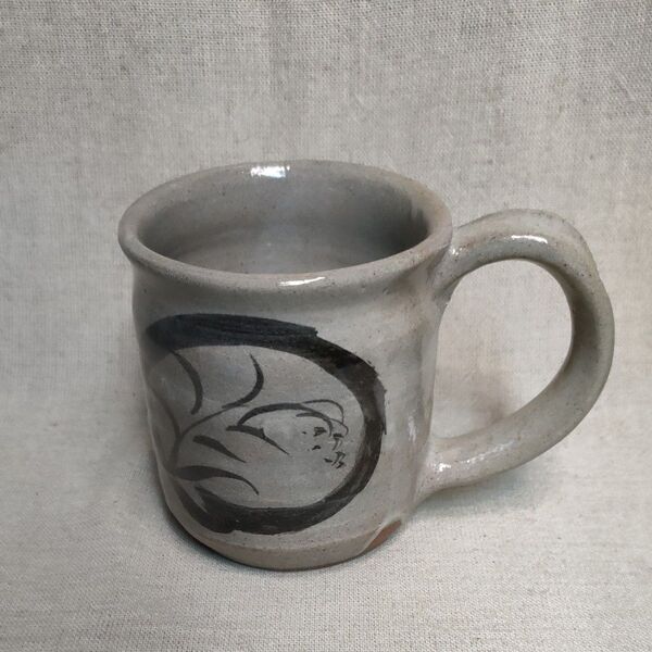 唐津焼 マグカップ コーヒーカップ 絵唐津 灰被りマグカップ sazan-gama