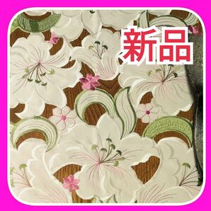 刺繍テーブルセンターレース 百合の花 カサブランカ テーブルランナー刺繍ドイリー カットワーク刺繍