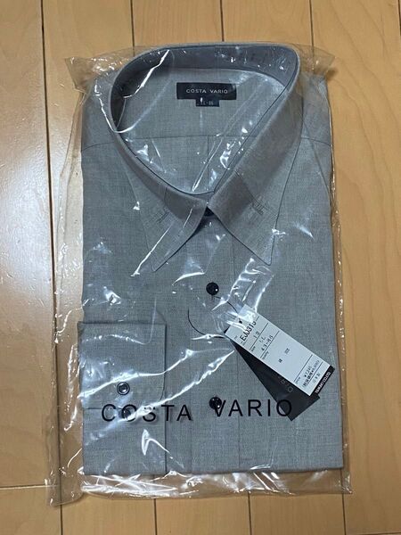山喜 コスタヴァリオ ワイシャツ カッターシャツ 長袖 ストライプ シャツ L L COSTA VARIO