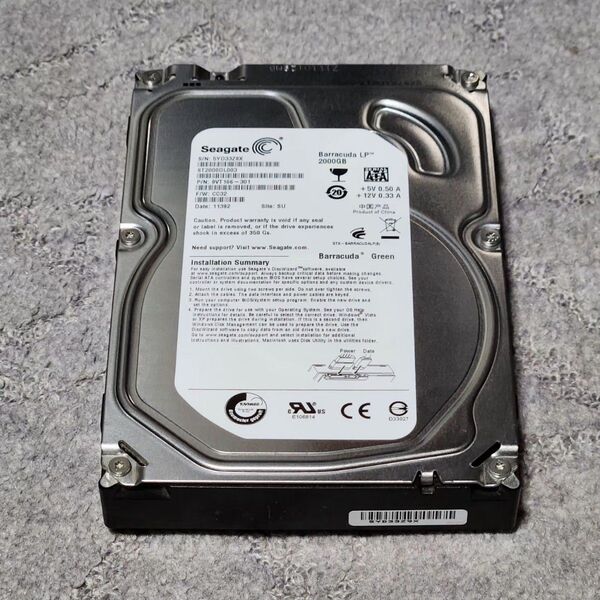 Seagate Barracuda ST2000DL003 (2TB) 3.5インチ SATA 内蔵型HDD