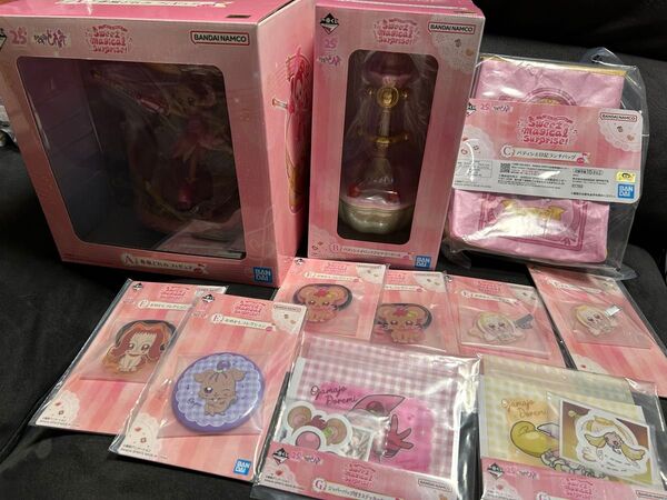 一番くじ おジャ魔女どれみ A賞 B賞 C賞 パティシエ日記ランチバッグ どれみフィギュア パティシエポロンアクセサリーケース