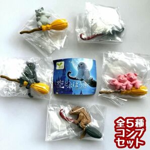 A-46 コンプ 空とぶほうき 全5種 生き物 動物 ミニチュア フィギュア