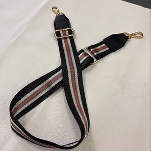 ショルダーベルト ショルダーストラップ ショルダー紐 太め 黒 ブラック 新品 幅広