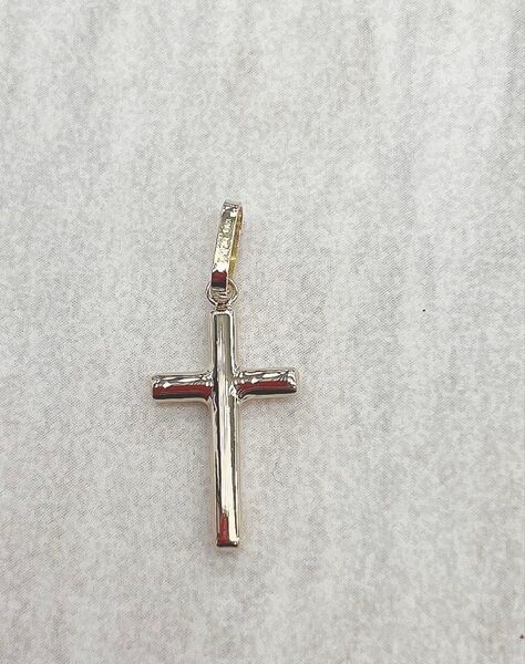K18 18金 十字架 クロス ペンダントトップ 新品