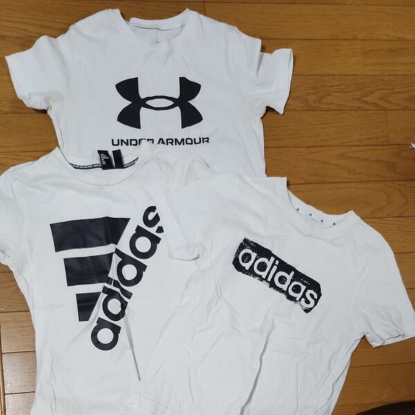 Tシャツ adidas UNDER ARMOUR 150 3枚セット