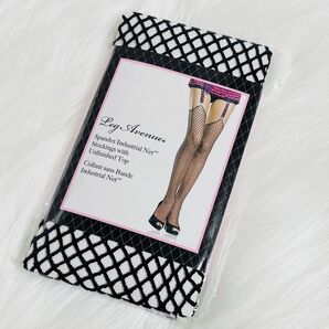 ラスト1【新品未使用】LegAvenue レッグアベニュー ガーターベルト用 ブラック 網タイツ セクシー ランジェリー パンスト