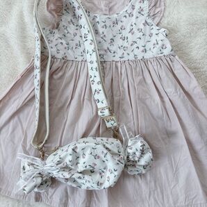 ハンドメイド ワンピース ショルダーバッグセット
