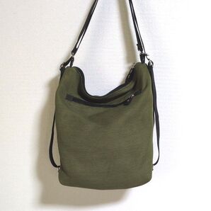 引っ張ってショルダーバッグからバッグパックに★ハンドメイド★