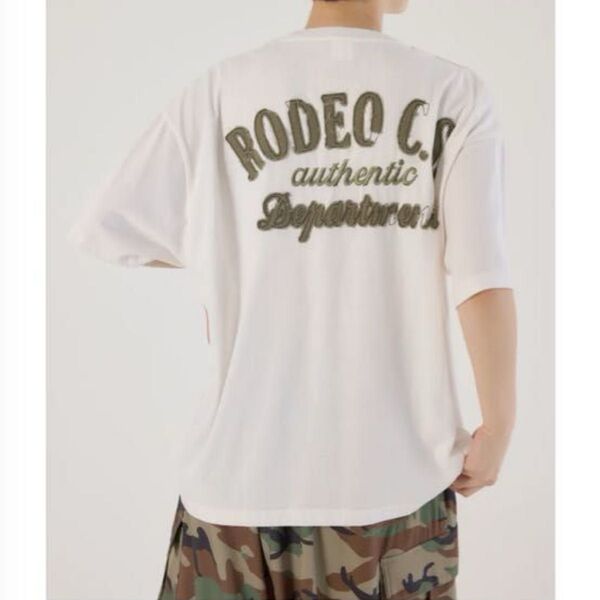 新品タグ付 RODEO CROWNS WIDE BOWL PATCHED LOGO Tシャツ
