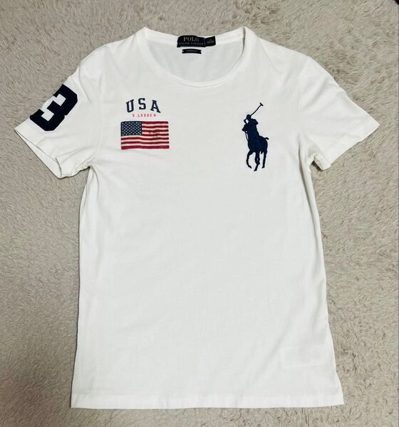 POLO RALPH LAUREN 半袖Tシャツ XS 刺繍 ポロラルフローレン