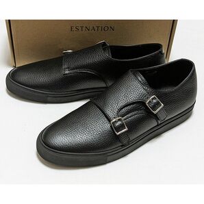 ESTNATION ダブルモンクストラップレザースニーカー 43 展示B品 定価23,100円 エストネーション