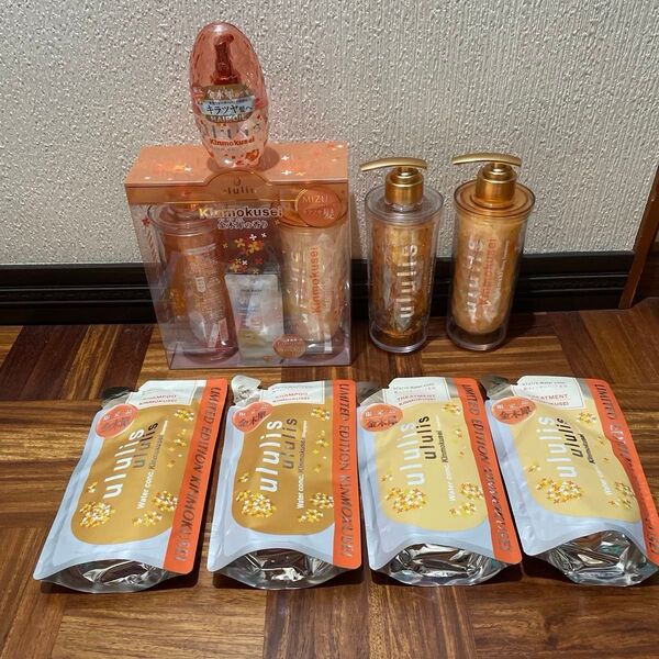 ウルリス 金木犀 詰め合わせ 1箱 シャンプー本体 トリートメント本体 ヘアオイル シャンプートリートメント詰め替え【合計4点】