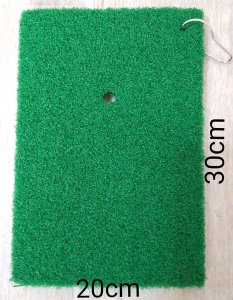 新品 20×30cm ゴルフショットマット 人工芝マット コンパクト 練習用マット スイング練習 アプローチ練習