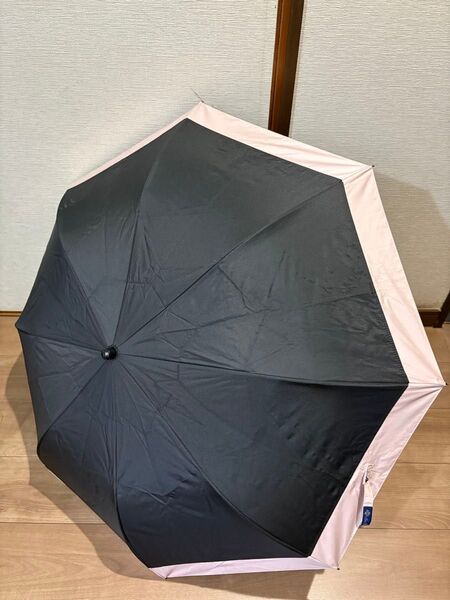 芦屋ロサブラン 2段折りミドル コンビ 曲がり手元 ブラック×ピンク
