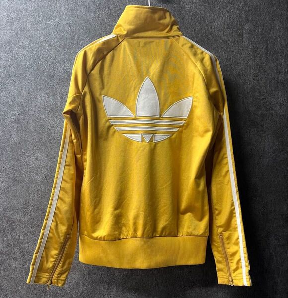 Mサイズ adidas アディダス トラックジャケット イエロー トレフォイル ファイヤーバード