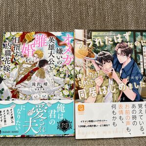 オメガ嫌いの英雄大公と離婚を目指す内職花嫁、フラれたはずなのに押しかけられて同居はじめました。シャレード文庫2冊セット
