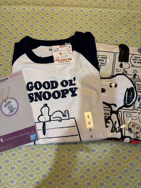 【新品未使用】SNOOPY スヌーピー Tシャツ&トートバッグ おまけ付き!