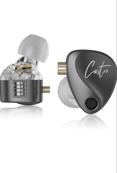 KZ Castor 黒 マイクなし 有線イヤホン 中華イヤホン