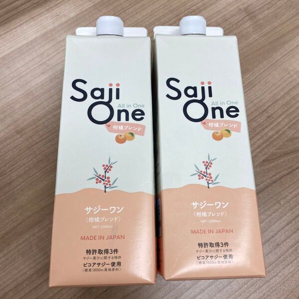 Saji One サジーワン 柑橘ブレンド 1000ml 2パック