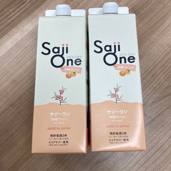 Saji One サジーワン 柑橘ブレンド 1000ml 2パック