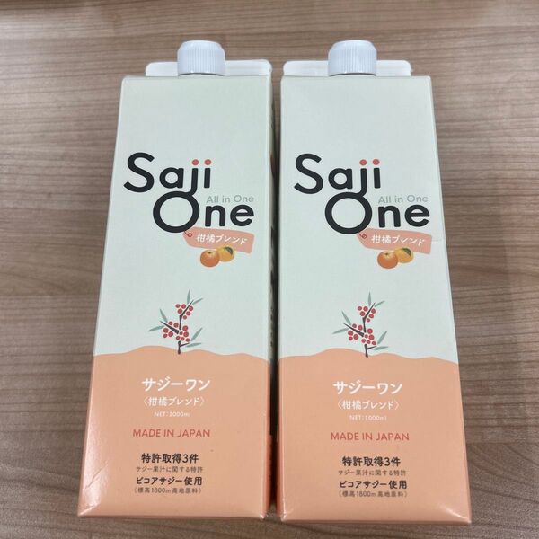 Saji One サジーワン 柑橘ブレンド 1000ml 2パックセット