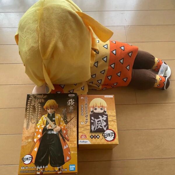 鬼滅の刃 我妻善逸 ビックぬいぐるみ フィギュア グッズまとめ売り 新品未使用