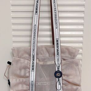 BROWN THEATRE PRODUCTS × FREAK’S STORE/別注 メッシュフリルシューズバッグ トートバッグ