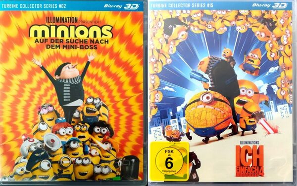 日本未発売 ミニオンズフィーバー+怪盗グルーのミニオン超変身 3D ブルーレイ 輸入盤 Blu-ray 日本語無 リージョンフリー