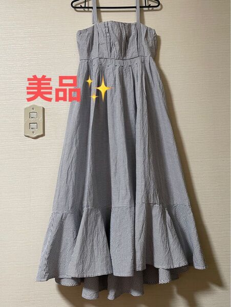 【美品】トランテアンデモード キャミワンピース ロング丈 Sサイズ