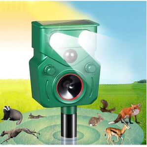 動物撃退器IP65防水3600mAh大容量USB充電ソーラー充電日本語取扱説明書