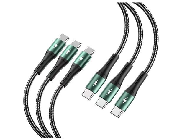 Type Cケーブル【1m+1m+2M/3本】PD対応 100W/5A超急速充電