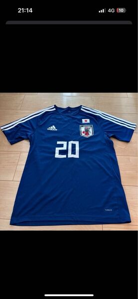 日本代表サッカーユニフォーム adidas 20番 ブルー