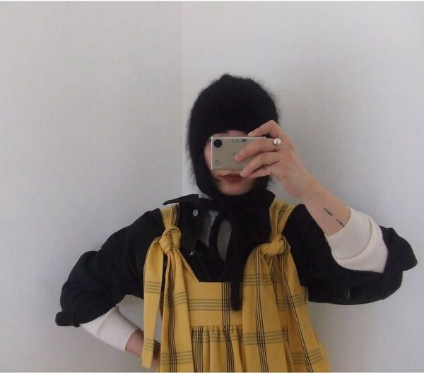tope トープ if dress チェック イエロー ワンピース チュニック